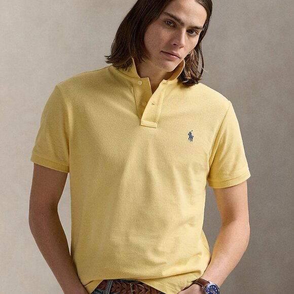 NWT Polo Ralph Lauren Men's Big & Tall Classic-Fit Mesh Polo Wicket Yellow 2XB - Picture 5 of 10